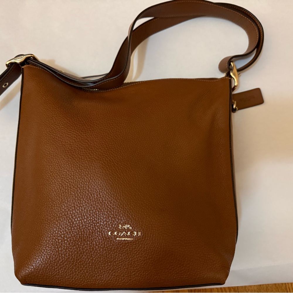 Coach Tan Leather Shoulder Bag